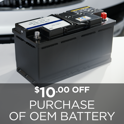 $10 OFF purchase of OEM battery