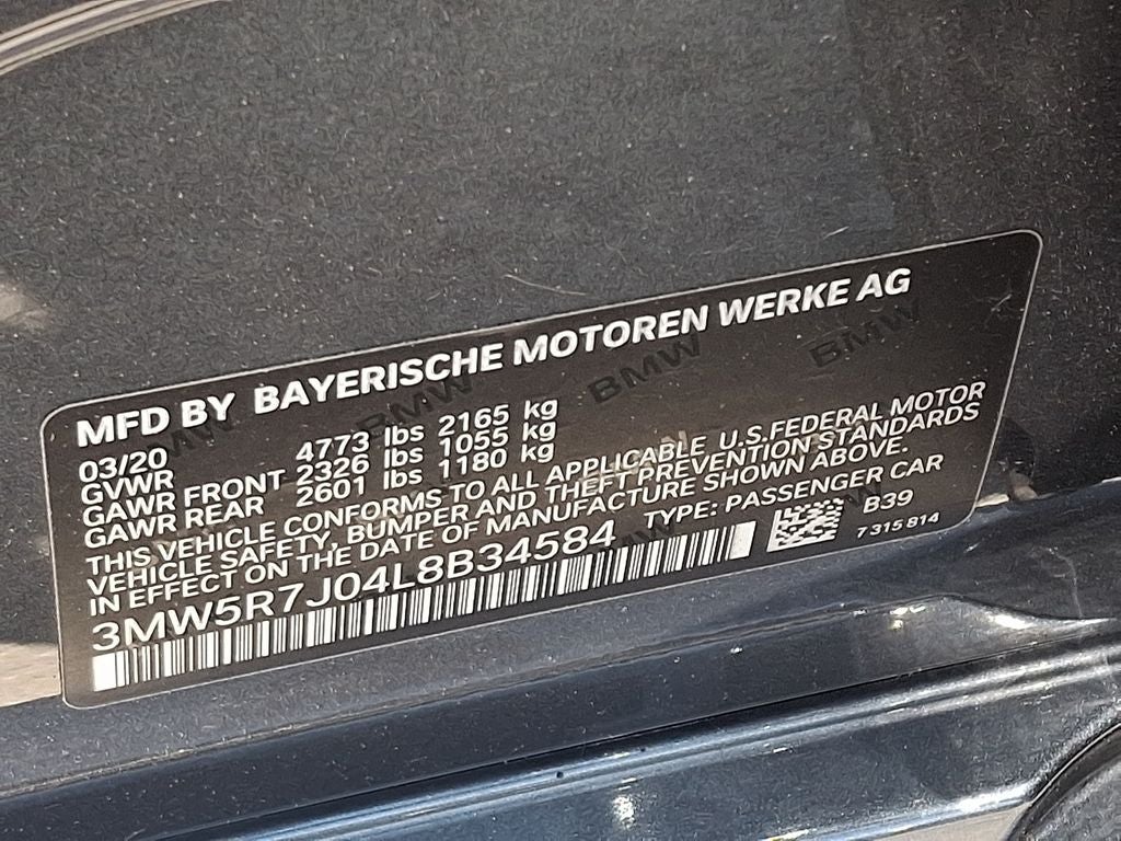 2020 BMW 3 Series 330i xDrive w/Convenience Package