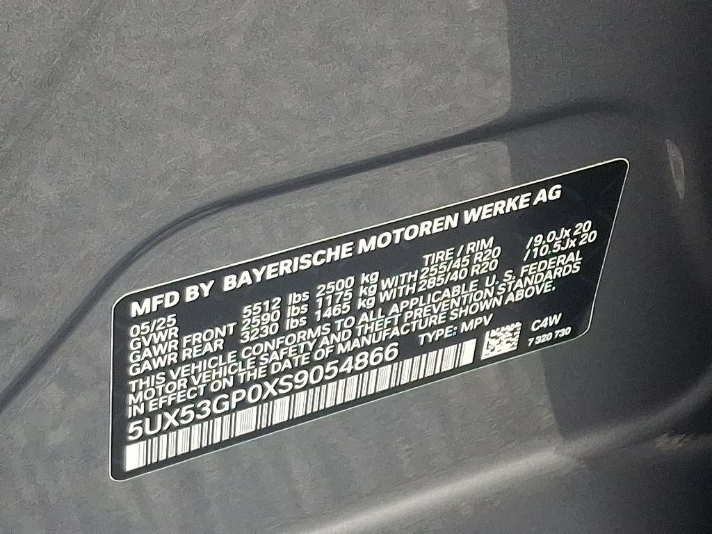 2025 BMW X3 30 xDrive w/Convenience Package