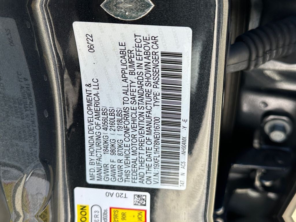 2022 Honda Civic EX-L