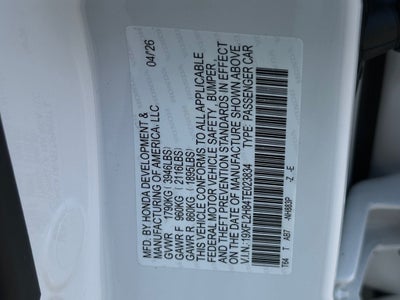 2026 Honda Civic Sport
