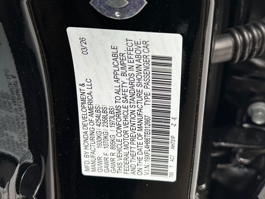 2026 Honda Civic Hybrid Sport