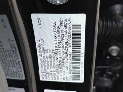 2026 Honda Accord LX