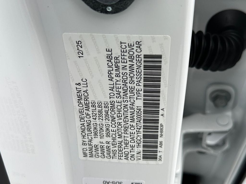 2026 Honda Accord SE