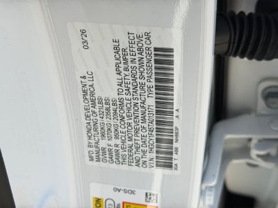 2026 Honda Accord SE