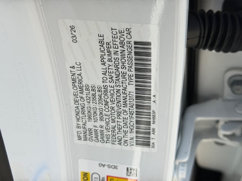 2026 Honda Accord SE