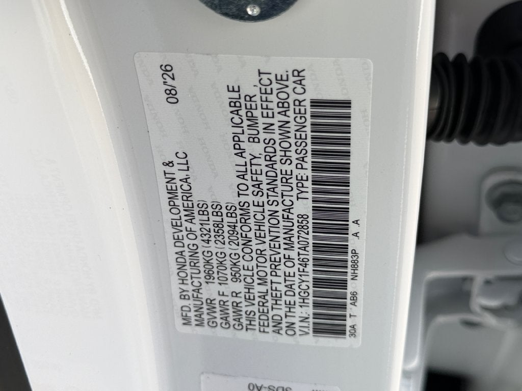 2026 Honda Accord SE