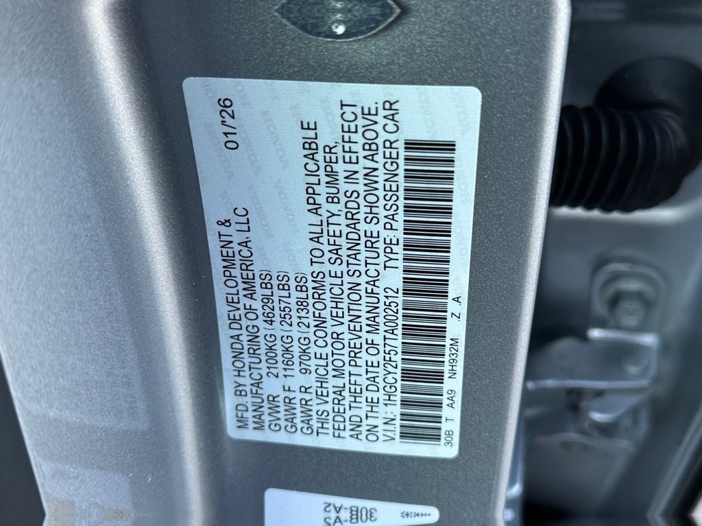 2026 Honda Accord Hybrid Sport