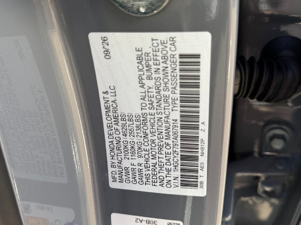 2026 Honda Accord Hybrid Sport-L