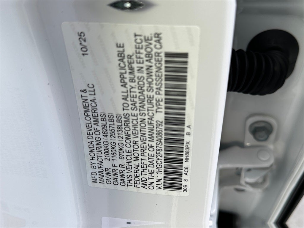 2025 Honda Accord Hybrid Touring