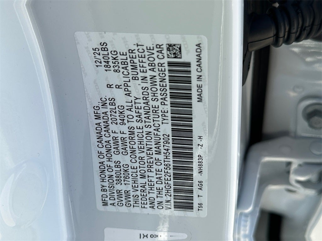 2026 Honda Civic Sport