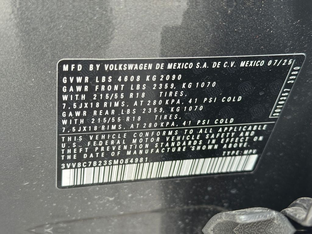 2025 Volkswagen Taos 1.5T S - Low Miles!