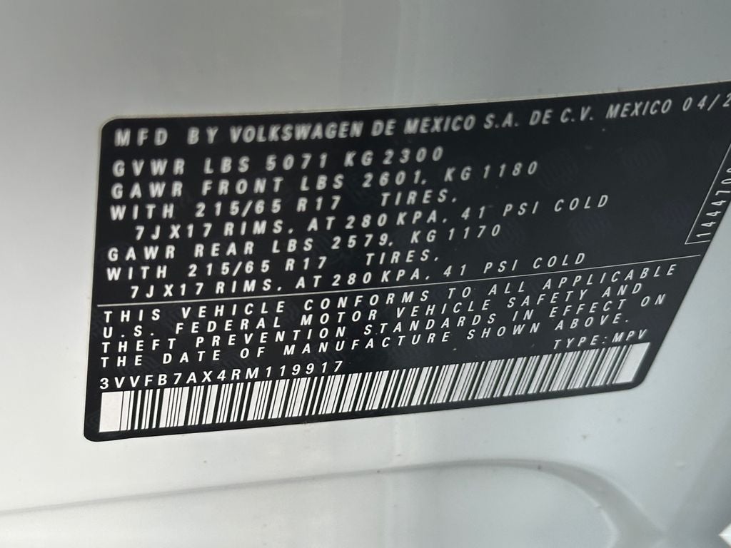 2024 Volkswagen Tiguan 2.0T S