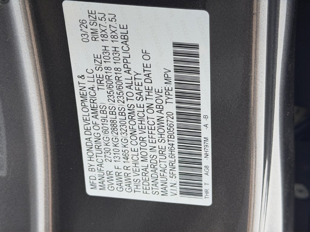 2026 Honda Odyssey EX-L
