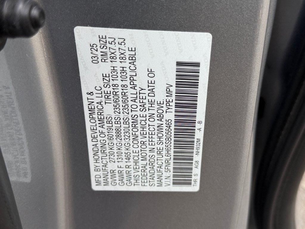 2025 Honda Odyssey EX-L
