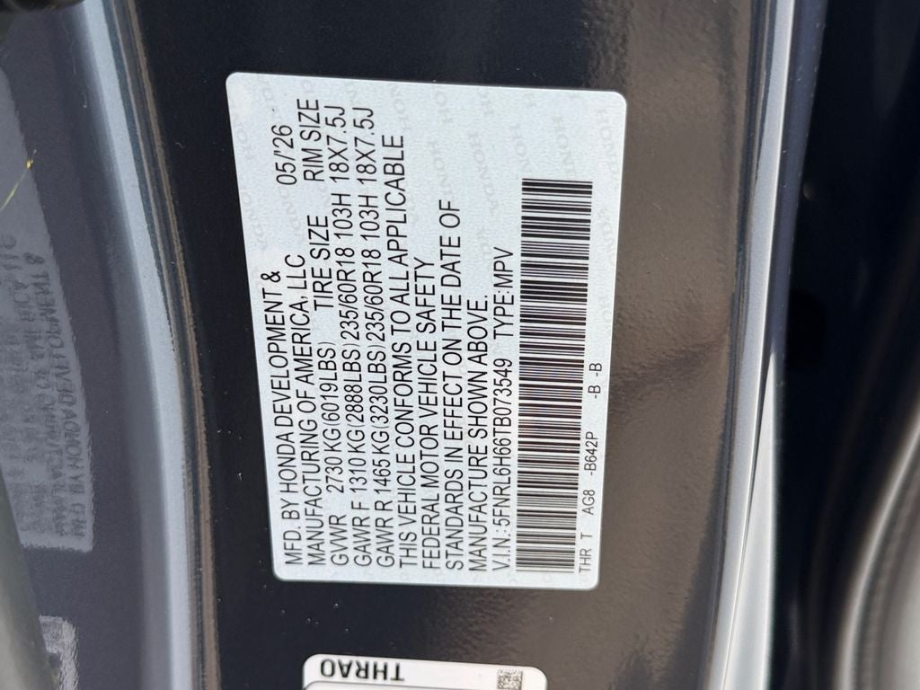 2026 Honda Odyssey EX-L