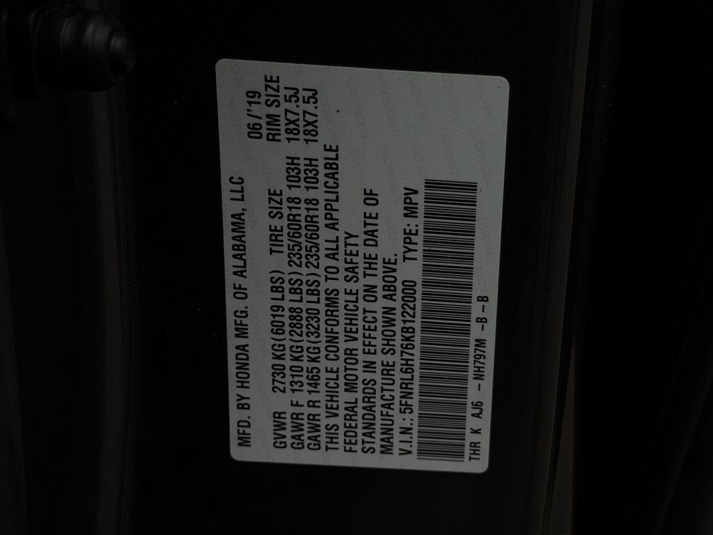 2019 Honda Odyssey EX-L