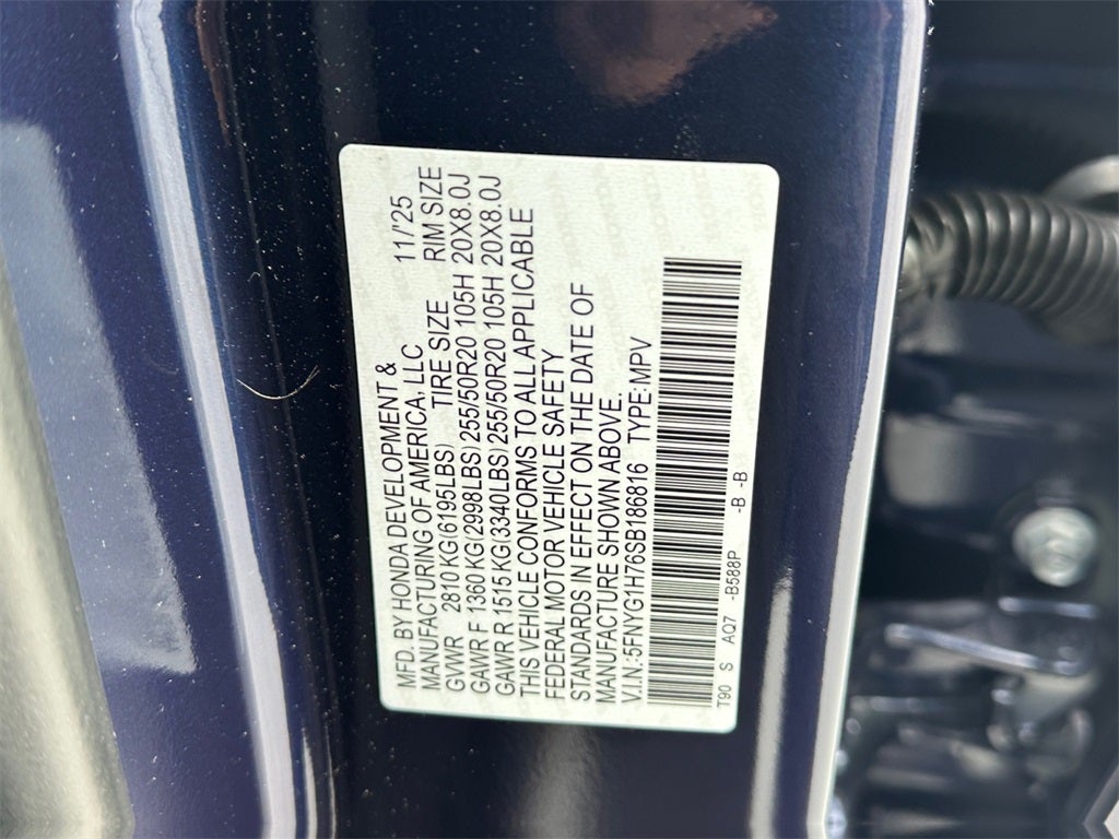 2025 Honda Pilot Touring