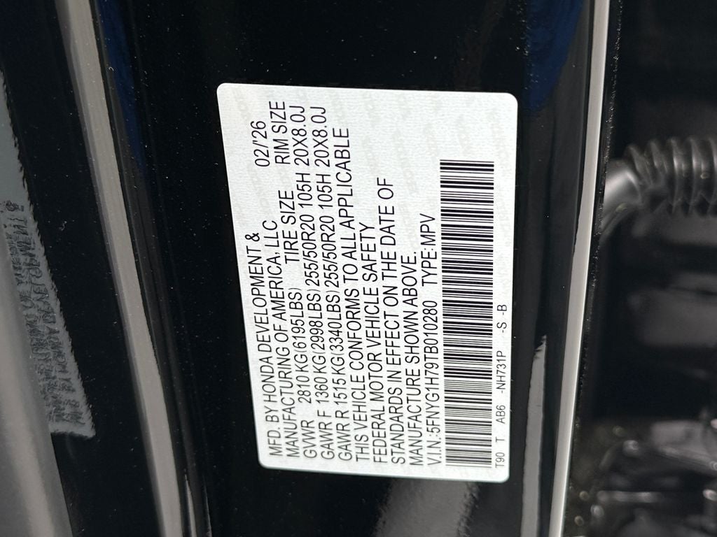 2026 Honda Pilot Touring