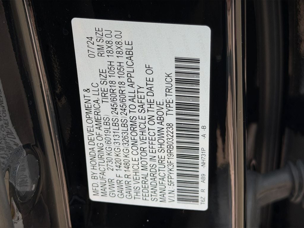 2024 Honda Ridgeline Sport