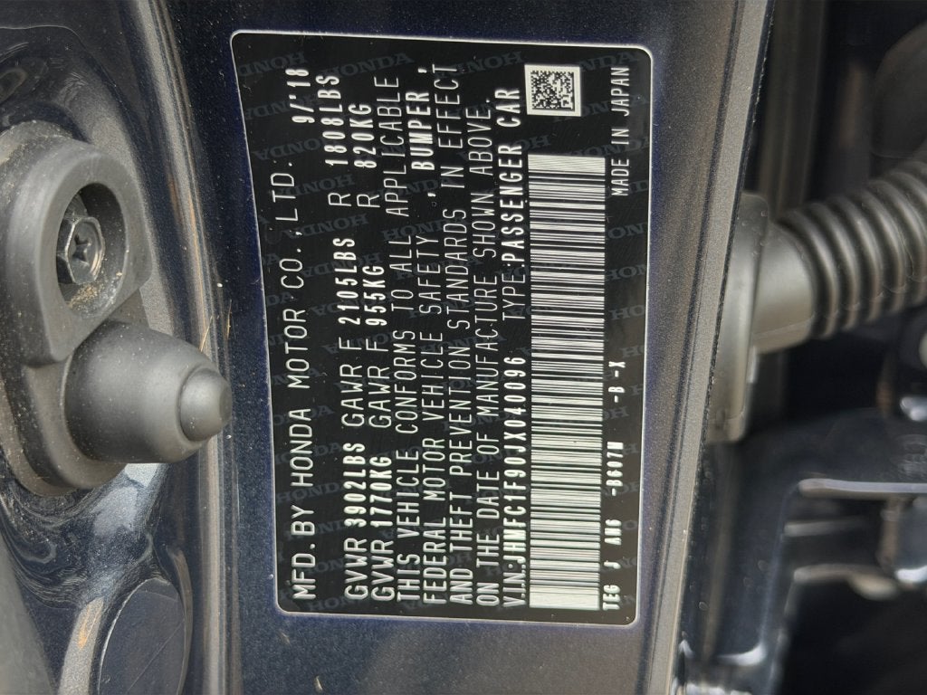 2018 Honda Civic Touring
