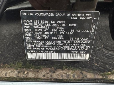 2025 Volkswagen Atlas 2.0T SEL Premium R-Line