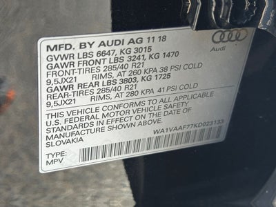 2019 Audi Q7 55 Prestige quattro