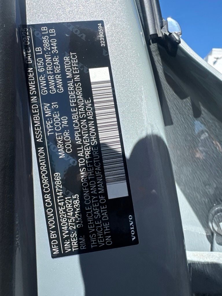 2026 Volvo XC90 B6 Plus 7-Seater Volvo Certified