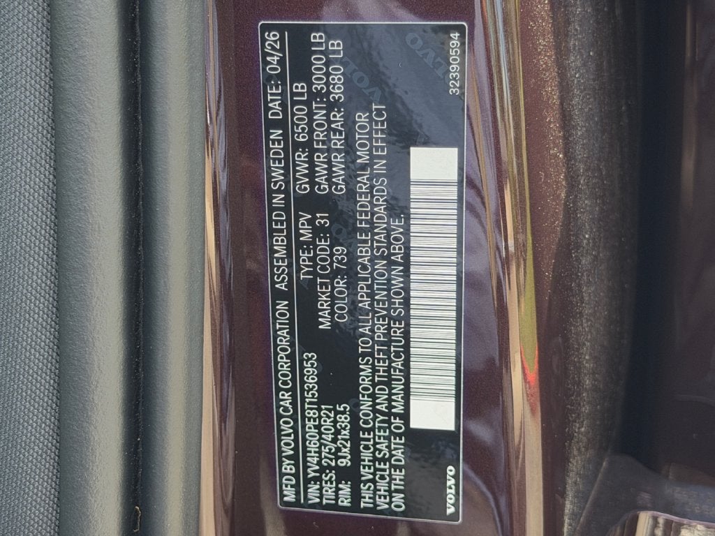 2026 Volvo XC90 Plug-In Hybrid T8 Plus 7 Passenger