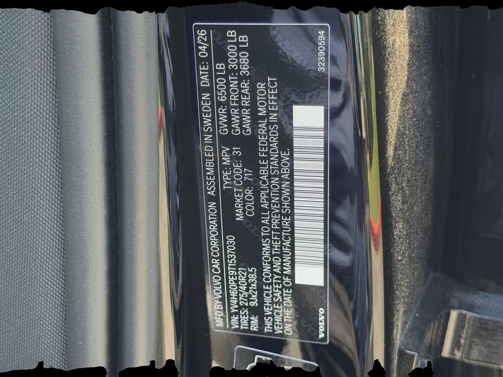2026 Volvo XC90 Plug-In Hybrid T8 Plus 7 Passenger