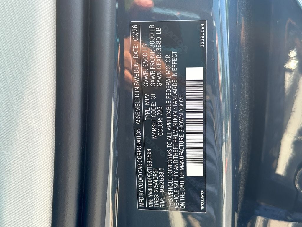 2026 Volvo XC90 Plug-In Hybrid T8 Ultra 7 Passenger