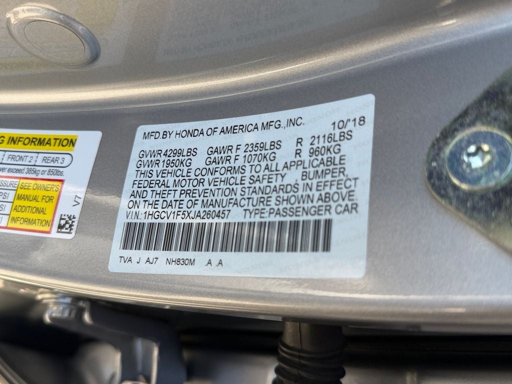 2018 Honda Accord EX-L