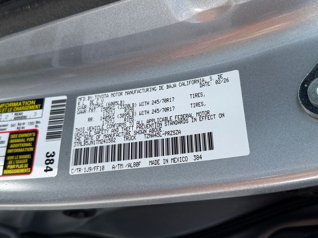 2026 Toyota Tacoma SR5