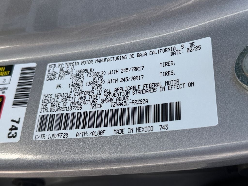 2025 Toyota Tacoma SR5