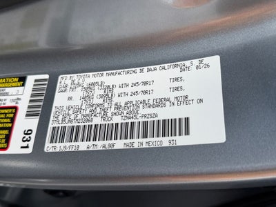 2026 Toyota Tacoma SR5