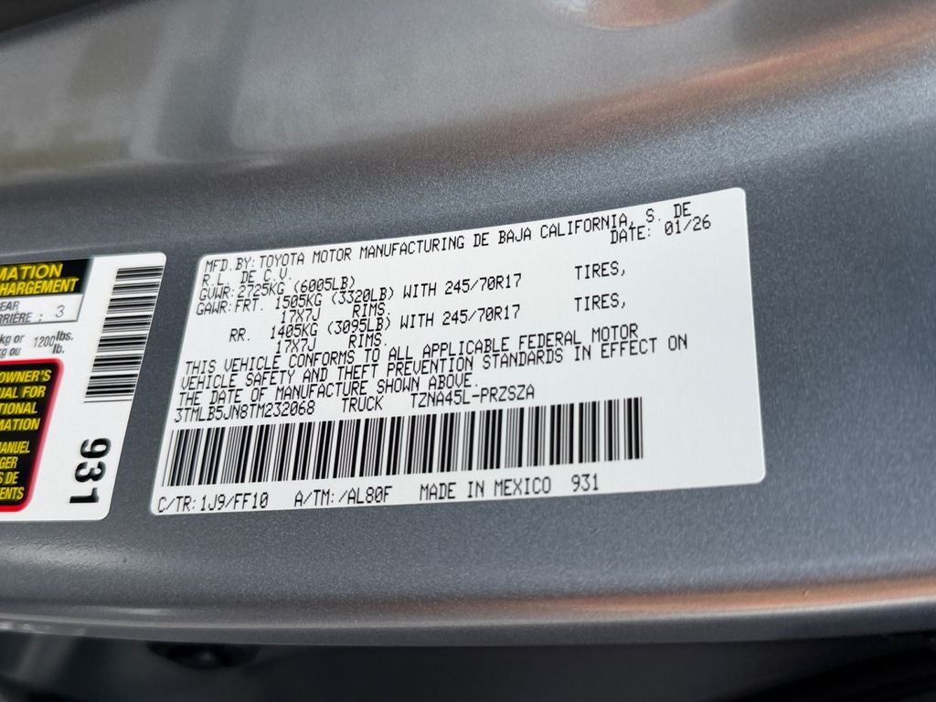 2026 Toyota Tacoma SR5