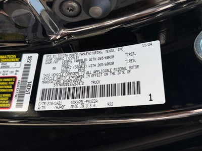 2025 Toyota Tundra Platinum