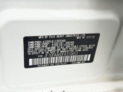 2015 Subaru Impreza 2.0i