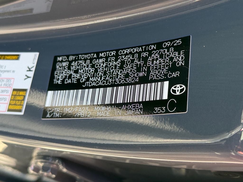 2026 Toyota Prius Plug-In Hybrid SE
