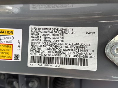 2023 Honda Accord Hybrid Sport