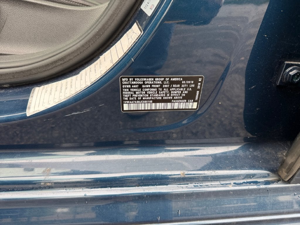 2018 Volkswagen Passat 2.0T R-Line