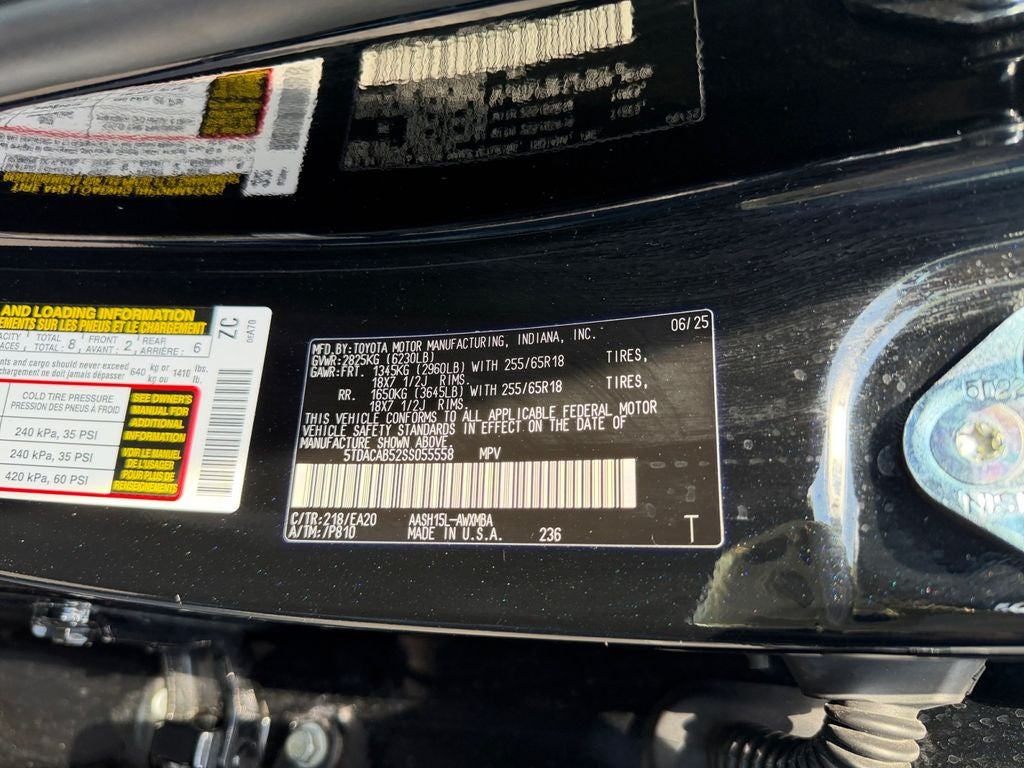 2025 Toyota Grand Highlander Hybrid XLE Bench Seat