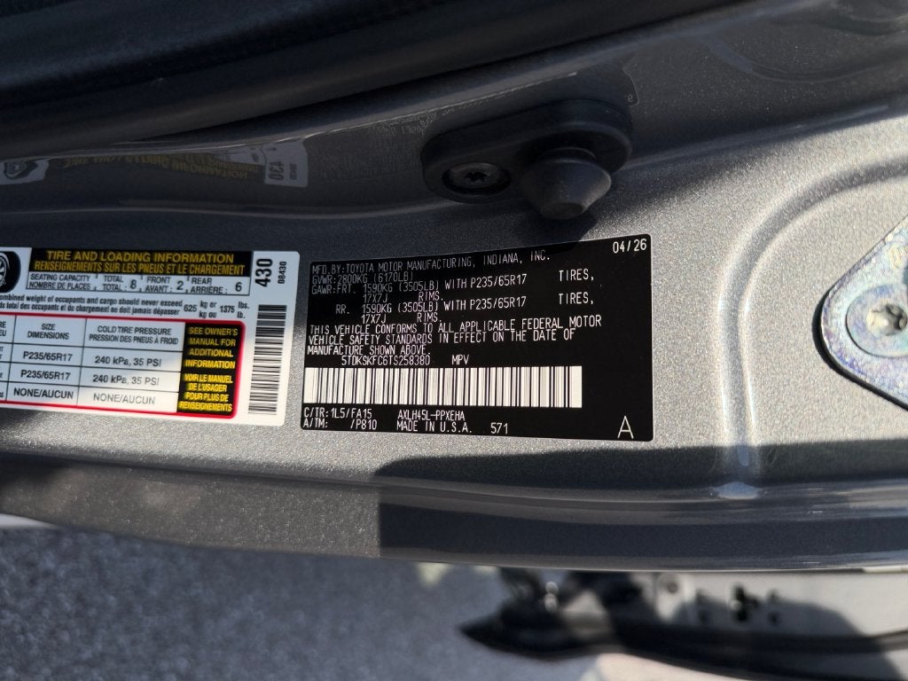 2026 Toyota Sienna LE 8 Passenger