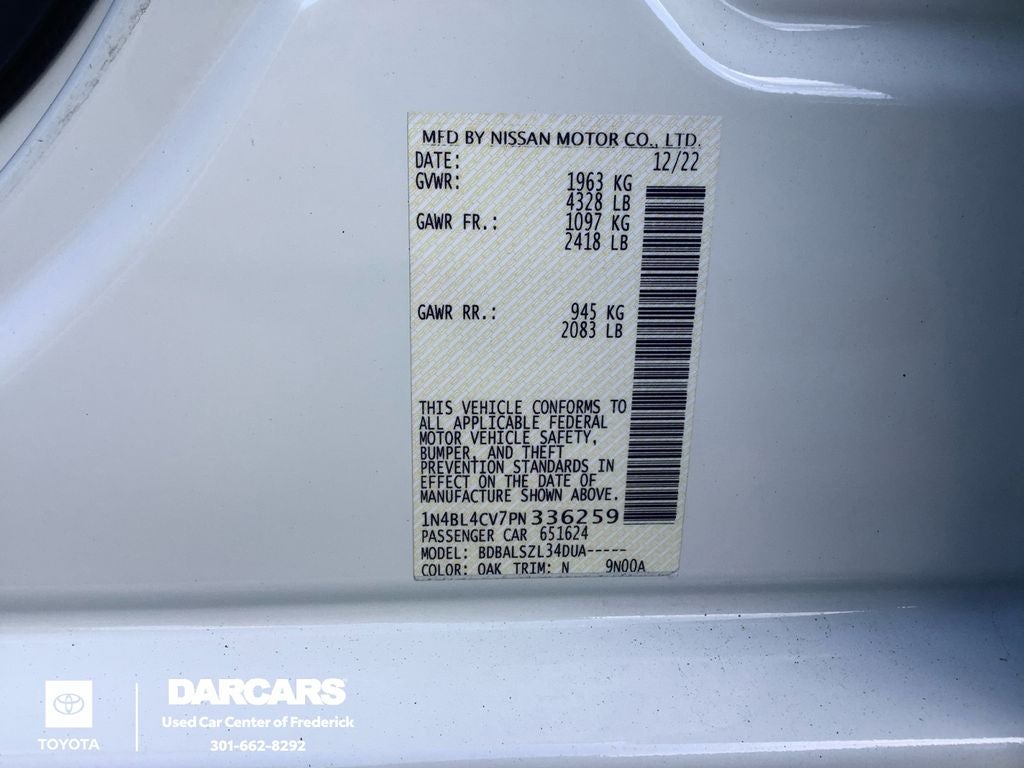 2023 Nissan Altima 2.5 SR