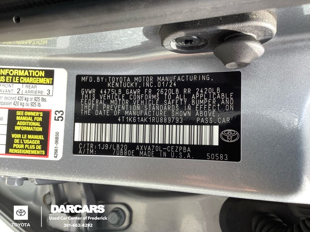 2024 Toyota Camry XSE