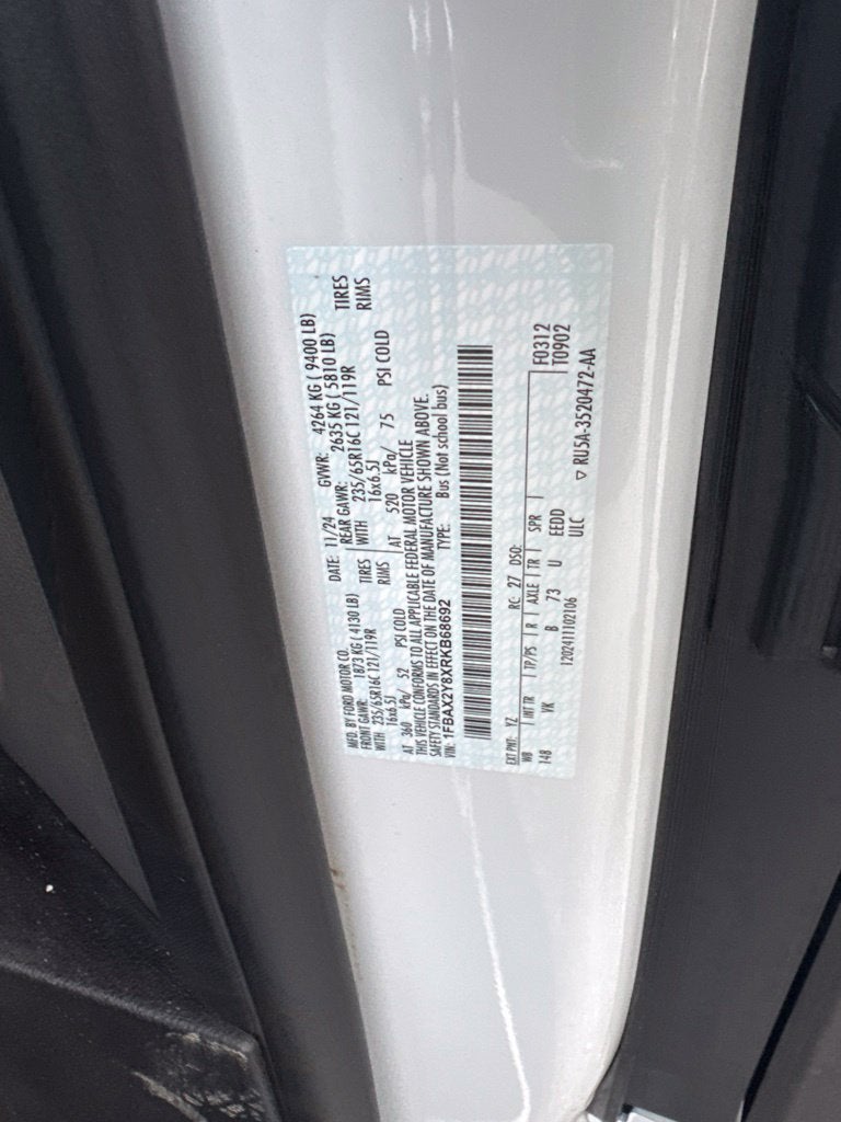 2024 Ford Transit-350 XL