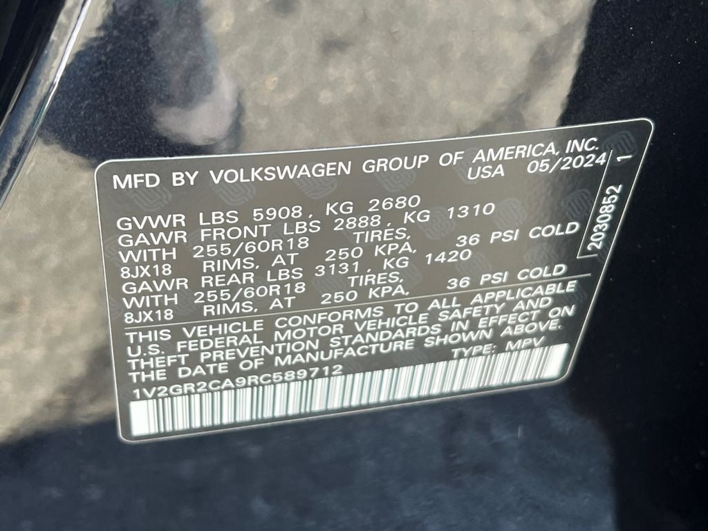 2024 Volkswagen Atlas 2.0T Peak Edition SEL