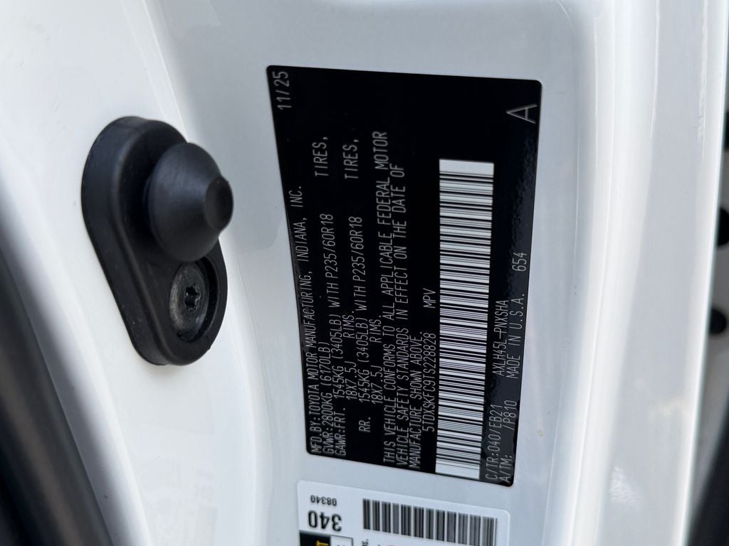 2026 Toyota Sienna XSE 7 Passenger