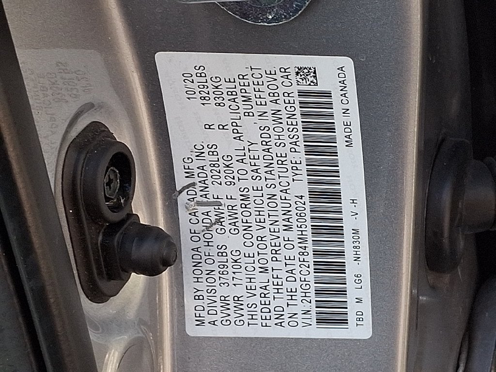 2021 Honda Civic Sport