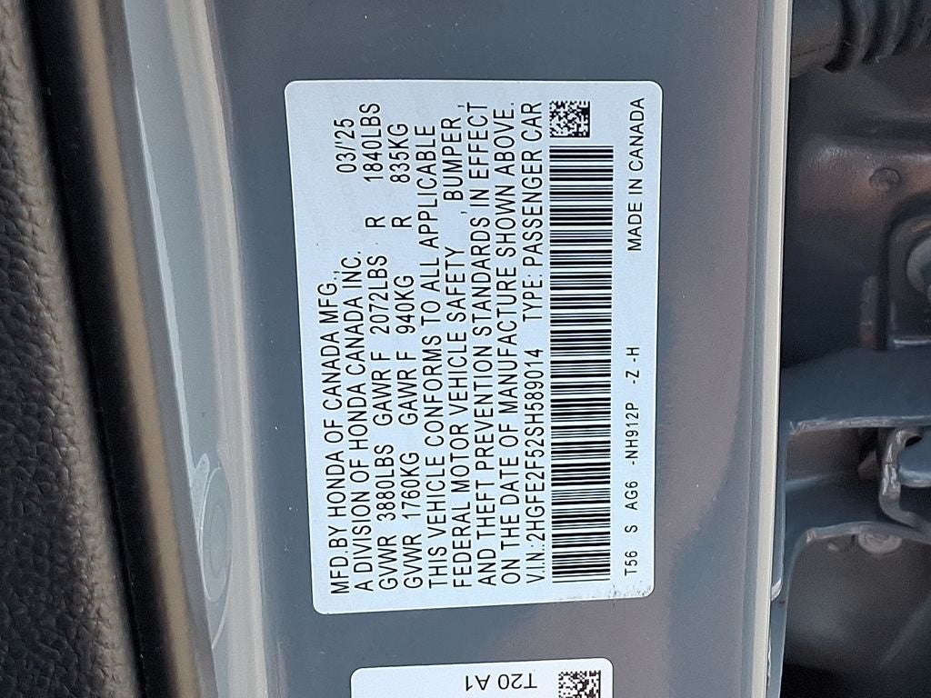 2025 Honda Civic Sport